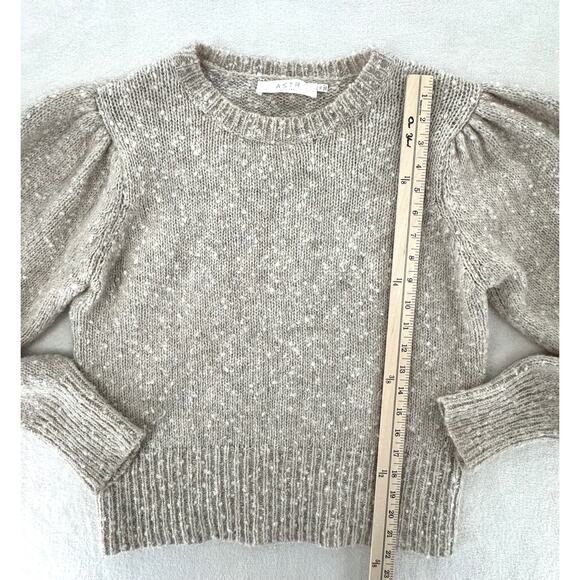 ASTR the Label Bexley Beige Puff Shoulder Sweater Crop Pullover XL Wool Alpaca - Picture 7 of 7
